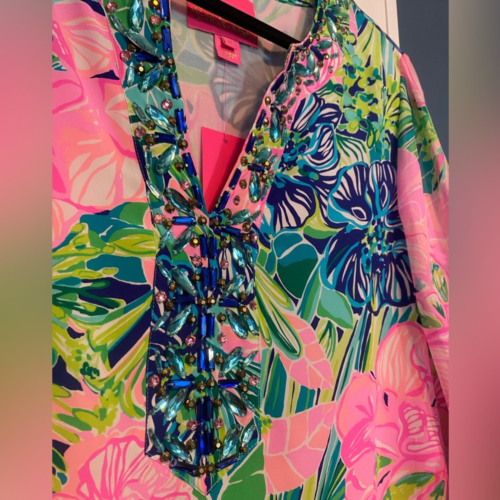 NWT Lilly Pulitzer Elenor’s Silk Dress - Picture 3 of 6